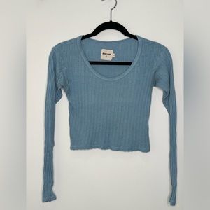 Rudy Jude Pointelle Sissy Top - Sky Blue